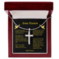 Our Father Tagalog Ama Namin Cross Card Necklace w Stainless Steel Pendant-Express Your Love Gifts