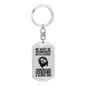 Our Global God Keychain Stainless Steel or 18k Gold Dog Tag Keyring-Express Your Love Gifts