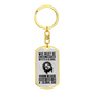 Our Global God Keychain Stainless Steel or 18k Gold Dog Tag Keyring-Express Your Love Gifts