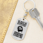Our Global God Keychain Stainless Steel or 18k Gold Dog Tag Keyring-Express Your Love Gifts
