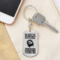 Our Global God Keychain Stainless Steel or 18k Gold Dog Tag Keyring-Express Your Love Gifts