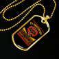 Our Title Is Earned Firefighter Gift Stainless Steel or 18k Gold Dog Tag 24" Chain-Express Your Love Gifts