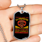 Our Title Is Earned Firefighter Gift Stainless Steel or 18k Gold Dog Tag 24" Chain-Express Your Love Gifts