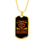 Our Title Is Earned Firefighter Gift Stainless Steel or 18k Gold Dog Tag 24" Chain-Express Your Love Gifts