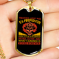 Our Title Is Earned Firefighter Gift Stainless Steel or 18k Gold Dog Tag 24" Chain-Express Your Love Gifts