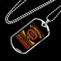 Our Title Is Earned Firefighter Gift Stainless Steel or 18k Gold Dog Tag 24" Chain-Express Your Love Gifts