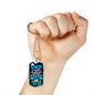 Our World Dad Necklace Stainless Steel or 18k Gold Dog Tag 24" Chain-Express Your Love Gifts