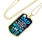 Our World Dad Necklace Stainless Steel or 18k Gold Dog Tag 24" Chain-Express Your Love Gifts
