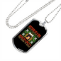 Outside of a Dog Best Friend Necklace Stainless Steel or 18k Gold Dog Tag 24" Chain-Express Your Love Gifts