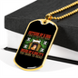 Outside of a Dog Best Friend Necklace Stainless Steel or 18k Gold Dog Tag 24" Chain-Express Your Love Gifts