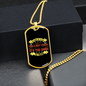 Outside of a Dog Necklace Stainless Steel or 18k Gold Dog Tag 24" Chain-Express Your Love Gifts