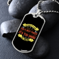 Outside of a Dog Necklace Stainless Steel or 18k Gold Dog Tag 24" Chain-Express Your Love Gifts