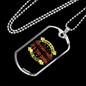 Outside of a Dog Necklace Stainless Steel or 18k Gold Dog Tag 24" Chain-Express Your Love Gifts