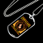 Outside of a Dog Yellow Necklace Stainless Steel or 18k Gold Dog Tag 24" Chain-Express Your Love Gifts