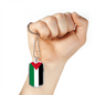 Palestine Flag Necklace Stainless Steel or 18k Gold Dog Tag 24" Chain-Express Your Love Gifts