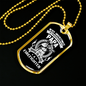 Papa Is Also Firefighter Gift Stainless Steel or 18k Gold Dog Tag 24" Chain-Express Your Love Gifts