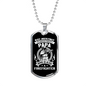 Papa Is Also Firefighter Gift Stainless Steel or 18k Gold Dog Tag 24" Chain-Express Your Love Gifts