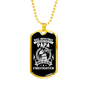 Papa Is Also Firefighter Gift Stainless Steel or 18k Gold Dog Tag 24" Chain-Express Your Love Gifts