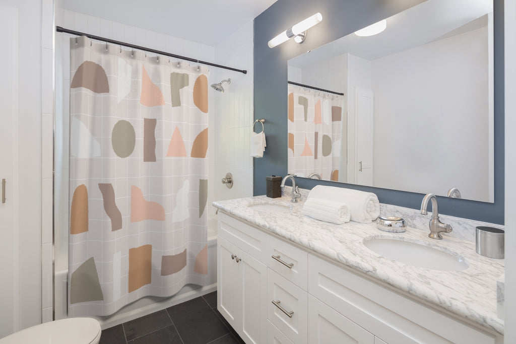 Paper Notes Illustration Stylish Design 71" x 74" Elegant Waterproof Shower Curtain for a Spa-like Bathroom Paradise Exceptional Craftsmanship-Express Your Love Gifts