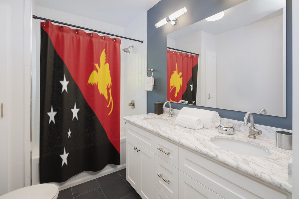 Papua New Guinea Stylish Design 71" x 74" Elegant Waterproof Shower Curtain for a Spa-like Bathroom Paradise Exceptional Craftsmanship-Express Your Love Gifts