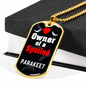 Parakeet Bird Necklace Stainless Steel or 18k Gold Dog Tag 24" Chain-Express Your Love Gifts