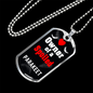 Parakeet Bird Necklace Stainless Steel or 18k Gold Dog Tag 24" Chain-Express Your Love Gifts