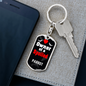 Parrot Bird Keychain Stainless Steel or 18k Gold Dog Tag Keyring-Express Your Love Gifts