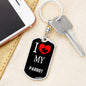 Parrot Bird Lover Keyring Keychain Stainless Steel or 18k Gold-Express Your Love Gifts