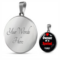 Parrot Bird Owner Necklace Circle Pendant Stainless Steel or 18k Gold 18-22"-Express Your Love Gifts