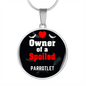Parrotlet Bird Owner Necklace Circle Pendant Stainless Steel or 18k Gold 18-22"-Express Your Love Gifts