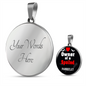 Parrotlet Bird Owner Necklace Circle Pendant Stainless Steel or 18k Gold 18-22"-Express Your Love Gifts