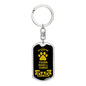 Parson Russell Terrier Keychain Stainless Steel or 18k Gold-Express Your Love Gifts