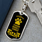 Parson Russell Terrier Keychain Stainless Steel or 18k Gold-Express Your Love Gifts