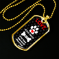 Parson Russell Terrier Love Is Stainless Steel or 18k Gold Dog Tag 24" Chain-Express Your Love Gifts