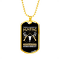 Passion For Hunting Necklace Stainless Steel or 18k Gold Dog Tag 24" Chain-Express Your Love Gifts