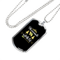 Passionate For Wildlife Hunting Necklace Stainless Steel or 18k Gold Dog Tag 24"-Express Your Love Gifts