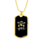 Passionate For Wildlife Hunting Necklace Stainless Steel or 18k Gold Dog Tag 24"-Express Your Love Gifts