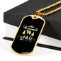 Passionate For Wildlife Hunting Necklace Stainless Steel or 18k Gold Dog Tag 24"-Express Your Love Gifts