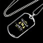 Passionate For Wildlife Hunting Necklace Stainless Steel or 18k Gold Dog Tag 24"-Express Your Love Gifts