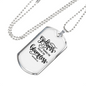 Path Of The Blameless Christian Necklace Stainless Steel or 18k Gold Dog Tag 24" Chain-Express Your Love Gifts