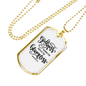 Path Of The Blameless Christian Necklace Stainless Steel or 18k Gold Dog Tag 24" Chain-Express Your Love Gifts