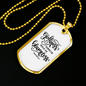Path Of The Blameless Christian Necklace Stainless Steel or 18k Gold Dog Tag 24" Chain-Express Your Love Gifts