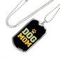 Paws Dog Mom Necklace Stainless Steel or 18k Gold Dog Tag 24" Chain-Express Your Love Gifts