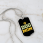 Paws Dog Mom Necklace Stainless Steel or 18k Gold Dog Tag 24" Chain-Express Your Love Gifts