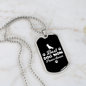Paws Down Necklace Stainless Steel or 18k Gold Dog Tag 24" Chain-Express Your Love Gifts