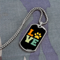 Paws Love Necklace Stainless Steel or 18k Gold Dog Tag 24" Chain-Express Your Love Gifts
