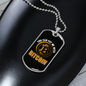 Pay Me With Bitcoin Crypto Necklace Stainless Steel or 18k Gold Dog Tag 24" Chain-Express Your Love Gifts