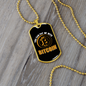 Pay Me With Bitcoin Crypto Necklace Stainless Steel or 18k Gold Dog Tag 24" Chain-Express Your Love Gifts