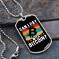Pay With Bitcoin Crypto Necklace Stainless Steel or 18k Gold Dog Tag 24" Chain-Express Your Love Gifts