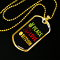 Peace Love Bitcoin Crypto Necklace Stainless Steel or 18k Gold Dog Tag 24" Chain-Express Your Love Gifts
